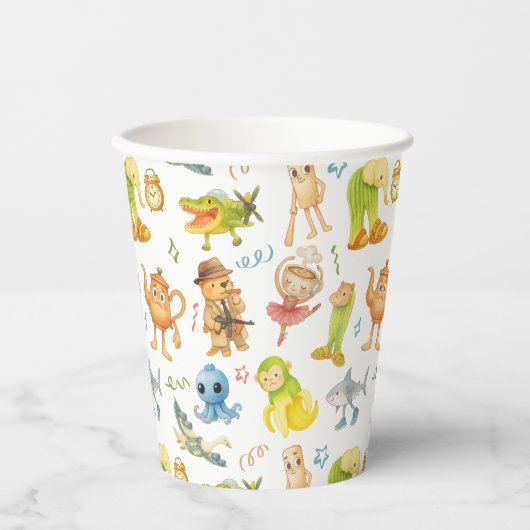 Brainrot Meme Birthday Party Pappbecher (Vorderseite)