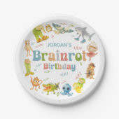 Brainrot Meme Birthday Party Pappteller (Vorderseite)