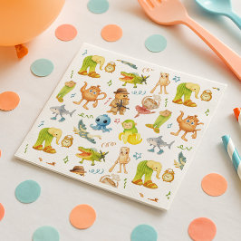 Brainrot Meme Birthday Party Serviette