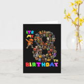 Brainrot Meme Bo zum 8. Geburtstag Karte (Gelbe Blume)