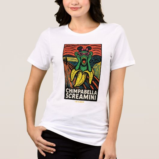 Brainrot POP Chimpabella Screamini Tri-Blend Shirt (Vorderseite)