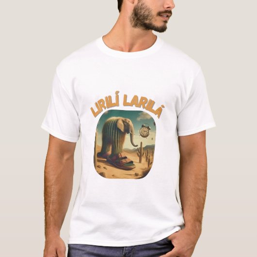 BrainRots Lirili Larila Elephant with Cactus Body T-Shirt (Vorderseite)