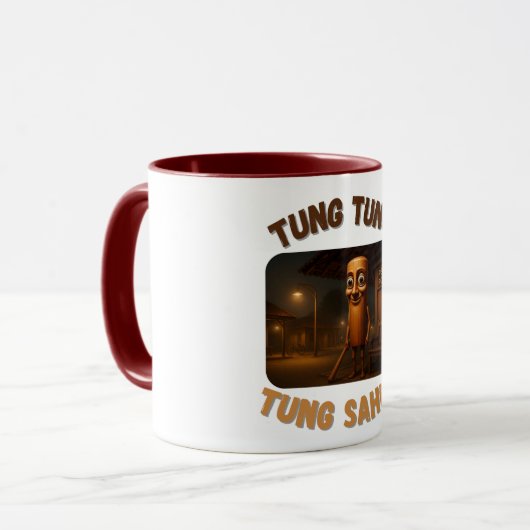 BrainRots Tung Tung Tung Sahur  Tasse (Vorderseite Links)
