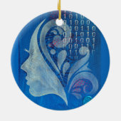 Brains & Bytes Keramik Ornament (Hinten)