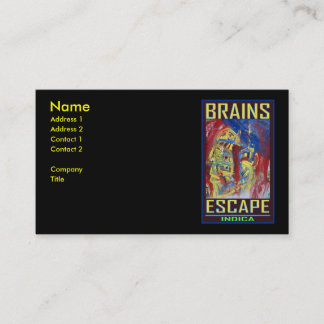 BRAINS ESCAPE INDICA VISITENKARTE