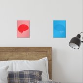 Brains in Red & Blue Bilderwand Sets (Schlafzimmer)