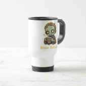 Brains Optional Zombie Coffee Funny Cute Undead  Reisebecher (VorderseiteRechts)