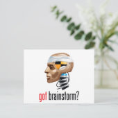 Brainstorm got? postkarte (Stehend Vorderseite)