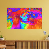 Brainstorm in Farbe Leinwanddruck (Insitu (Wohnzimmer))