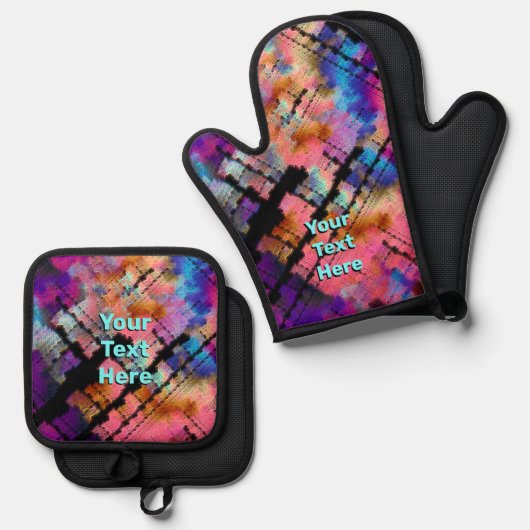 Brainstorm Ofenhandschuh & Topflappen-Set (Vorderseite/Rückseite)