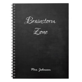 Brainstorm Zone Black Notebook Notizblock