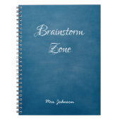 Brainstorm Zone Blue Notebook Notizblock (Vorderseite)