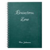 Brainstorm Zone Green Notebook Notizblock (Vorderseite)