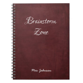 Brainstorm Zone Red Notebook Notizblock