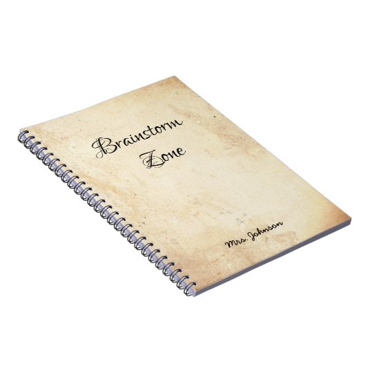 Brainstorm Zone Rustikales Notebook Notizblock (Rechte Seite)