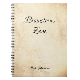 Brainstorm Zone Rustikales Notebook Notizblock