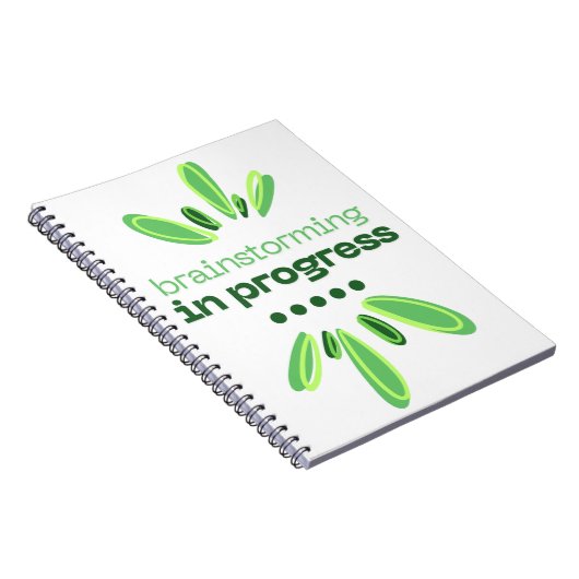 Brainstorming in Progress Notebook Writers/Authors Notizblock (Rechte Seite)