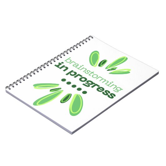 Brainstorming in Progress Notebook Writers/Authors Notizblock (Linke Seite)