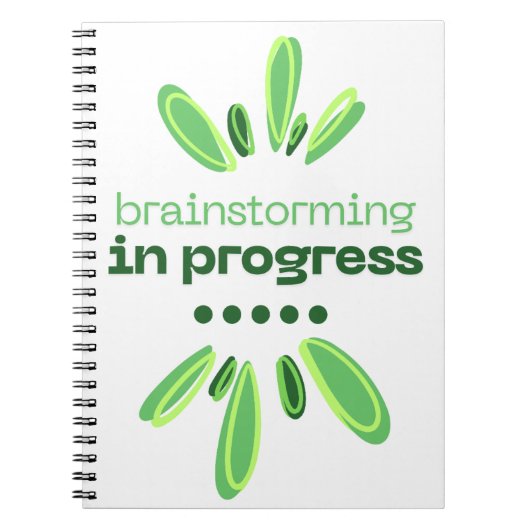 Brainstorming in Progress Notebook Writers/Authors Notizblock (Vorderseite)