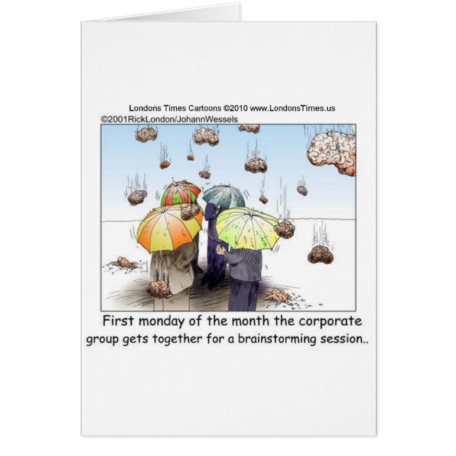 Brainstorming Session Funny T-Shirts Tasse Karten  (Vorne)