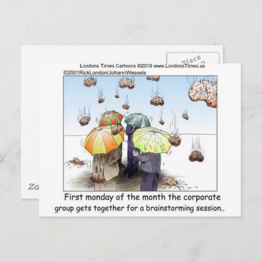 Brainstorming Session Funny T-Shirts Tasse Karten  (Vorne/Hinten)