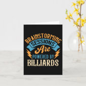 Brainstorming Sessions Billiards Enthusiast Karte (Gelbe Blume)