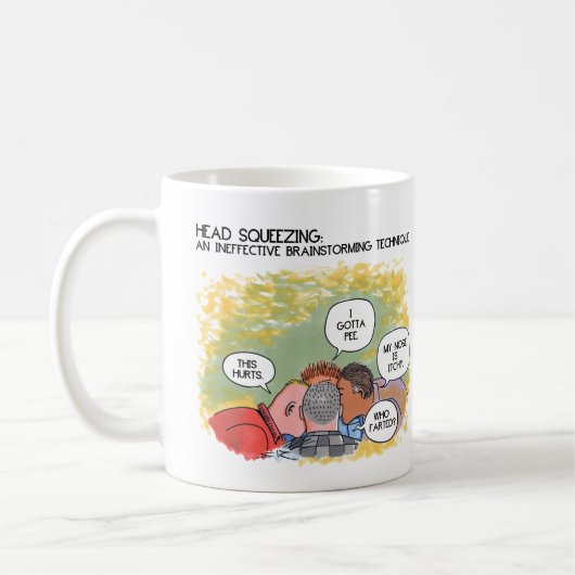 Brainstorming-Tasse Kaffeetasse (Links)