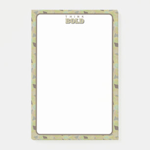 Brainstorming Think Bold Olive Green Post-it Klebezettel