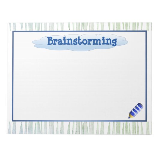 Brainstorming und Formula Notepad Notizblock (Vorderseite)