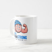 BrainSTRONG-Netzwerk-Tasse Kaffeetasse (Vorderseite Links)