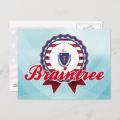 Braintree, MA Postkarte (Vorne/Hinten)