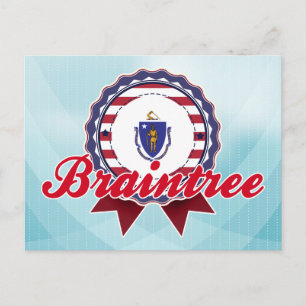 Braintree, MA Postkarte