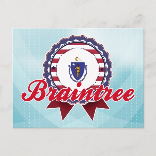Braintree, MA Postkarte (Vorderseite)