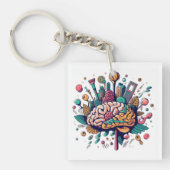 Brainwave-Boutique: Die neuronale T-Shirt-Sammlung Schlüsselanhänger (Vorderseite)