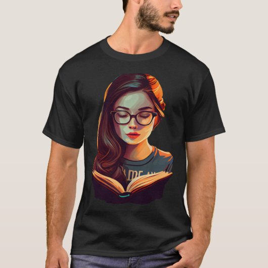 Brainy Beauty A Nerdy Girl's Love for STEM and Lit T-Shirt (Vorderseite)