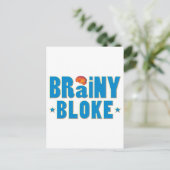 Brainy Bloke Postkarte (Stehend Vorderseite)