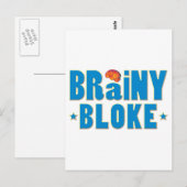Brainy Bloke Postkarte (Vorne/Hinten)