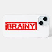 Brainy Briefmarke Case-Mate iPhone Hülle (Rückseite (Horizontal))