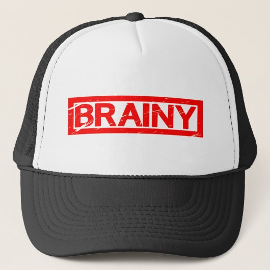 Brainy Briefmarke Truckerkappe (Vorderseite)