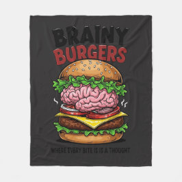Brainy-Burger-Flanelldecke Fleecedecke
