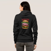 Brainy Burgers Adult Zip-Up Hoodie (Schwarz voll)