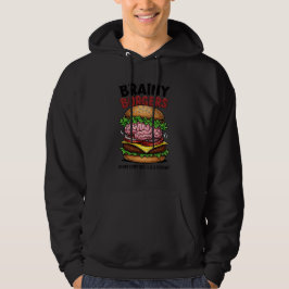 Brainy Burgers Erwachsenen-Pullover Hoodie