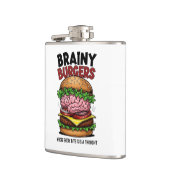 Brainy Burgers Flasche Flachmann (Links)