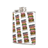 Brainy Burgers Flasche Flachmann (Links)