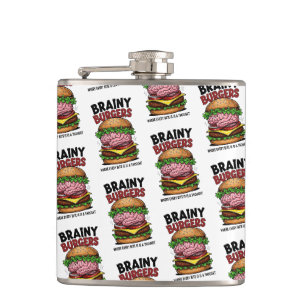 Brainy Burgers Flasche Flachmann
