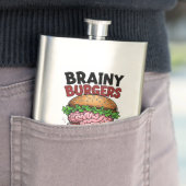 Brainy Burgers Flasche Flachmann (Beispiel)