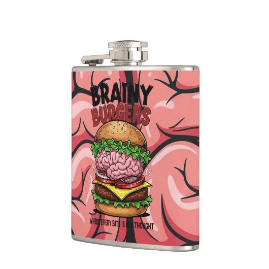 Brainy Burgers Flask Flachmann (Links)