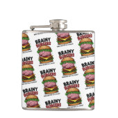 Brainy Burgers Flask Flachmann (Vorderseite)