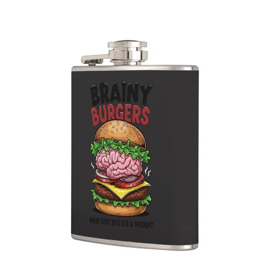 Brainy Burgers Flask Flachmann (Links)