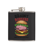 Brainy Burgers Flask Flachmann (Vorderseite)